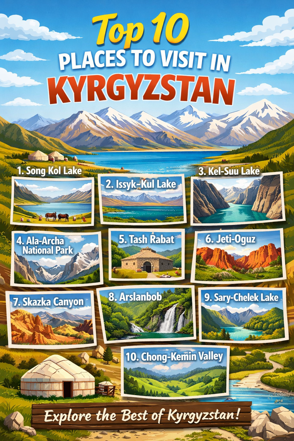 Top 10 Places to Visit in Kyrgyzstan
